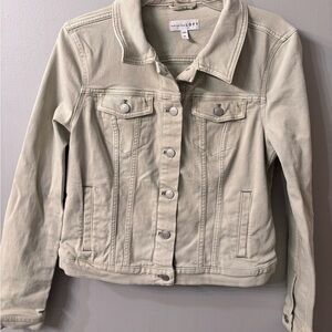 LOFT beautiful Sage Green  Jean Jacket